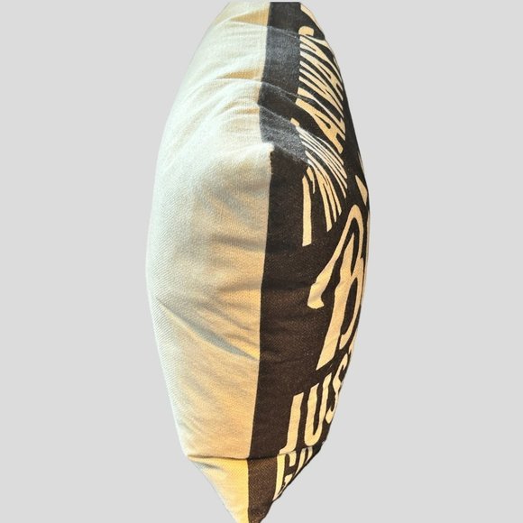 WILD PILLOW FOR THE BADASS GIRL - 17X16 - FEATHER POLY FILLED - Picture 3 of 3